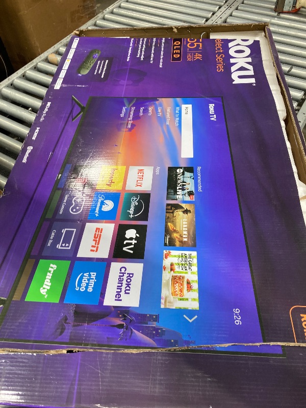 Photo 1 of ***NO RETURN***Roku 55" Select Series 4K QLED Smart TV