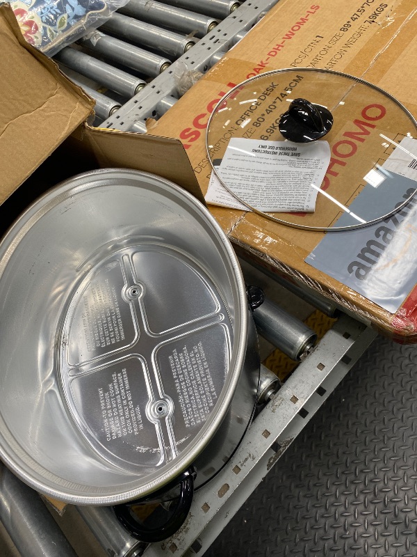 Photo 1 of *Stoneware missing* Crock-Pot 7-Quart Manual Slow Cooker, Family Size Serves 8+ People & Fits 6-lb Roast, Removable Stoneware with Warming Setting, Dishwasher Safe for Easy Cleanup, Charcoal