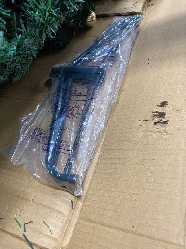 Photo 1 of *Box opened* Tall Christmas Tree with ornaments