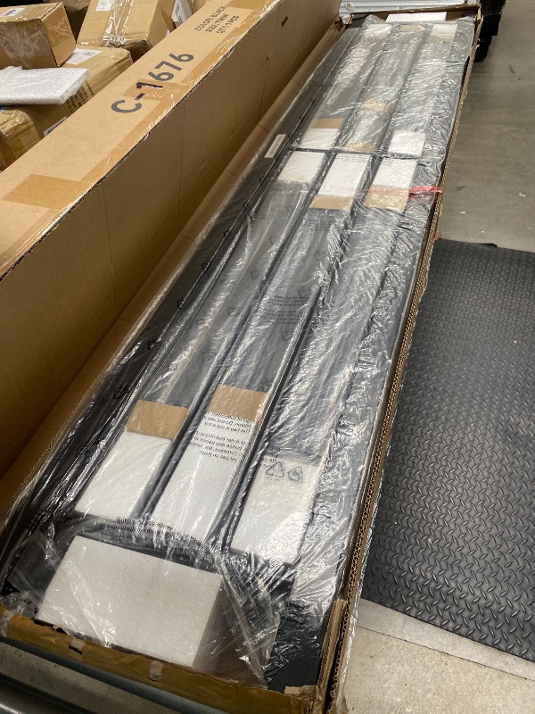Photo 1 of *Box 1 ONLY* Twin size bed frame, black