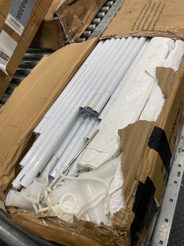 View 2 of *Water damaged box* *Rust* HOTEEL 10x30 ft Party Tent Canopy with Sidewalls - White