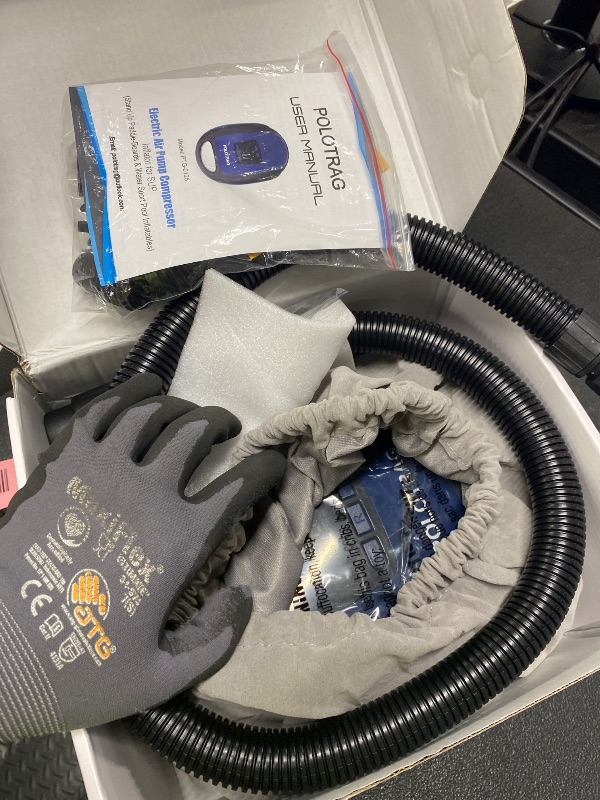 Photo 1 of *BLUE* Polotrag Paddle Board Pump, SUP Electric Pump, Professional 20 PSI Portable Air Compressor with Auto-Off, Deflation Function and 12V Car DC Air Pump for Inflatables, Kayaks and Boats