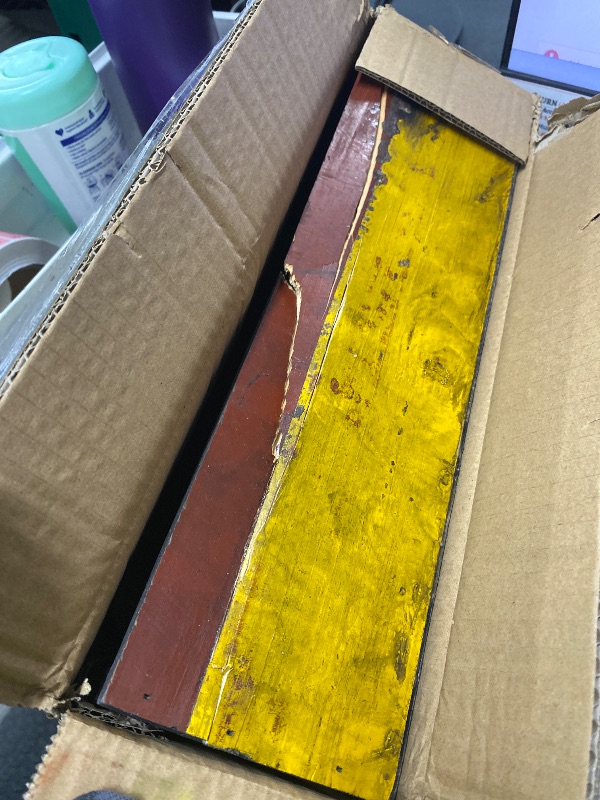 Photo 1 of *Damaged/painted* TIMRIS Farmhouse Distressed Wooden Storage Box