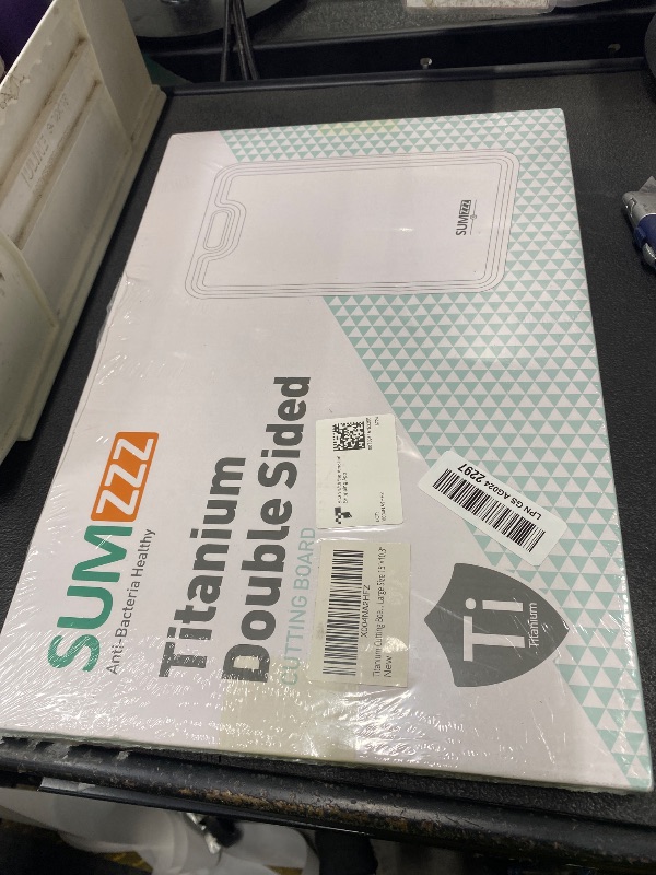 Photo 1 of *Factory Sealed* Titanium Cutting Board for Kitchen, Cutting Board Double Sided Food Grade, Pure Titanium/PP, Easy to Clean Large Size 16”×11”