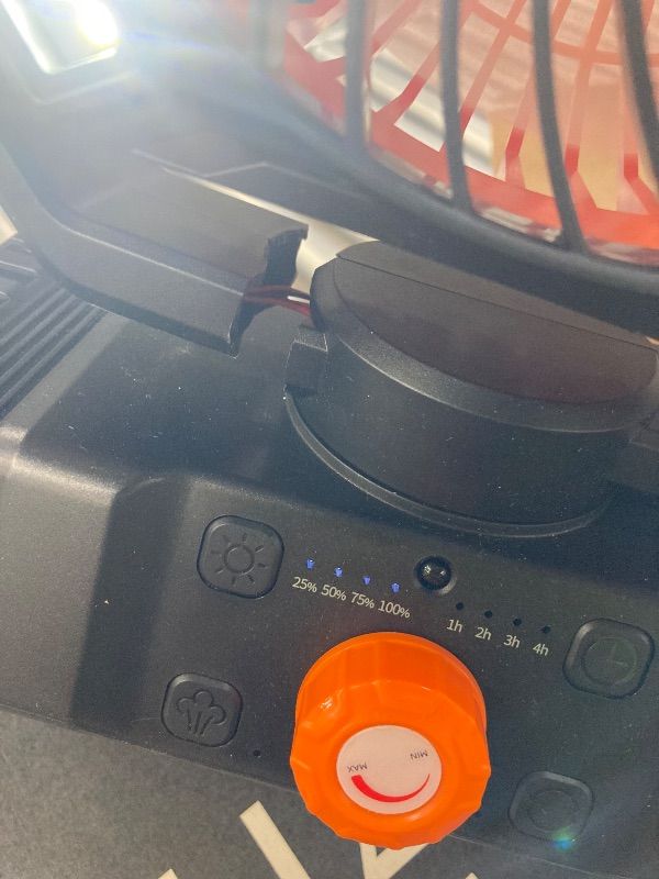 Photo 1 of **FAN BRACKET IS CRACKED***AIEPOCH Camping Fan Rechargeable - 30000mAh Battery Powered Misting Fan for Outdoor Beach Tent - Portable Battery Operated Tent Air Conditioner for Camping - Glamping Essentials