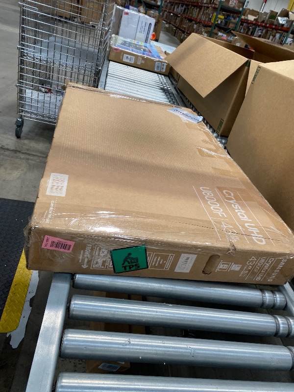 Photo 1 of *****  NO RETURN**** NO REFUND****** MISSING  CABLE*******BROKEN SCREEN******* Samsung 43-Inch Class Crystal UHD U8000F 4K Smart TV (2025 Model) Endless Free Content, Processor, MetalStream Design, Knox Security, Alexa Built-in