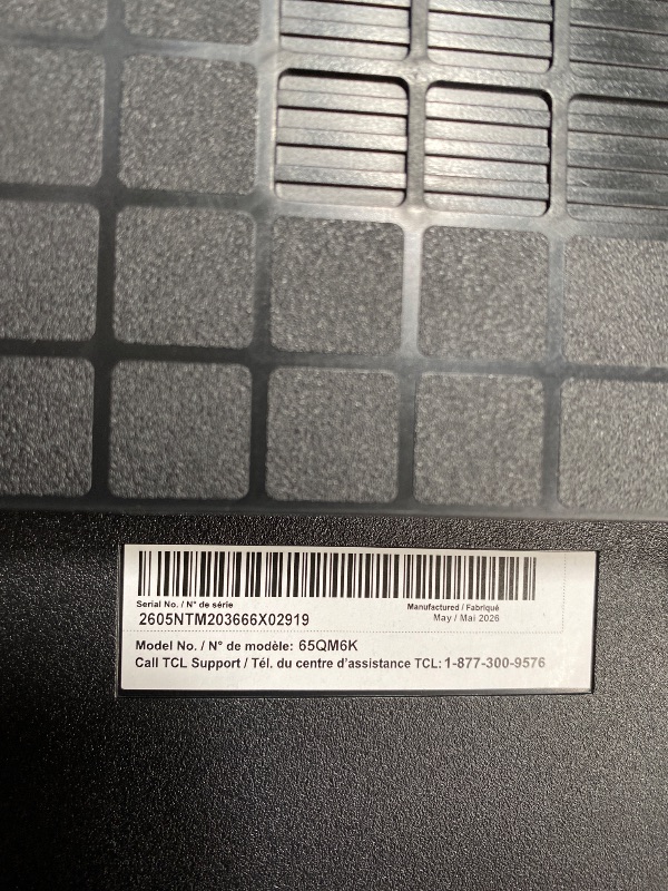 Photo 1 of *****For Parts Only. Broken. No Refund. No Return********TCL 65 Inch Class QM6K Series | Mini LED QLED 4K HDR | 65QM6K, Latest Model | 120HZ-144HZ High Brightness Smart Google TV Dolby Atmos Onkyo Audio | Voice Remote Alexa Gaming Streaming Television