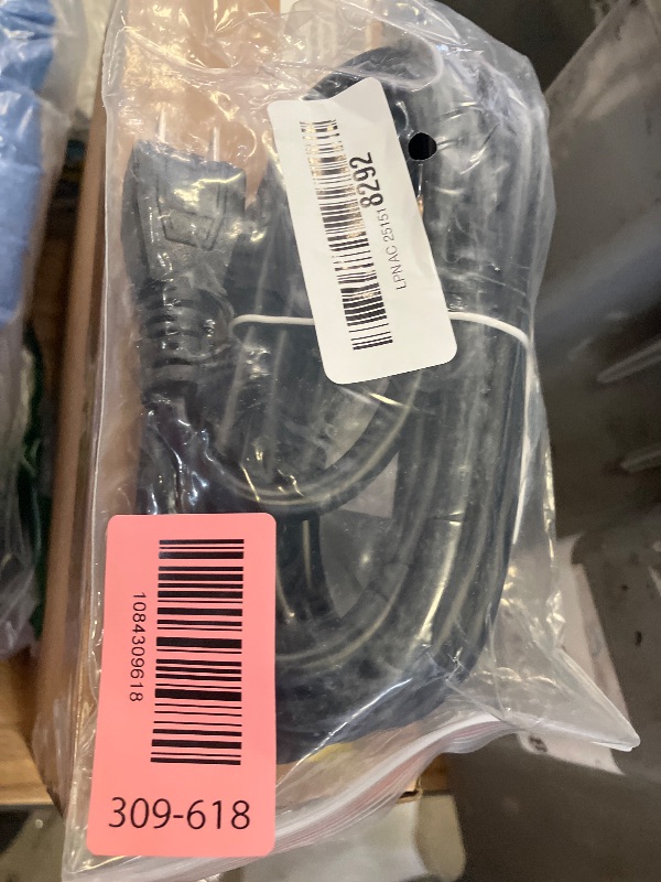 Photo 1 of 16/3 10 FT Outdoor Extension Cord Waterproof, Weatherproof & Flame Retardant Black 3 Prong Power Cord Outside for Lawn & Garden, 13 Amps 1625 Watts 125 VAC 16AWG SJTW, ETL Listed