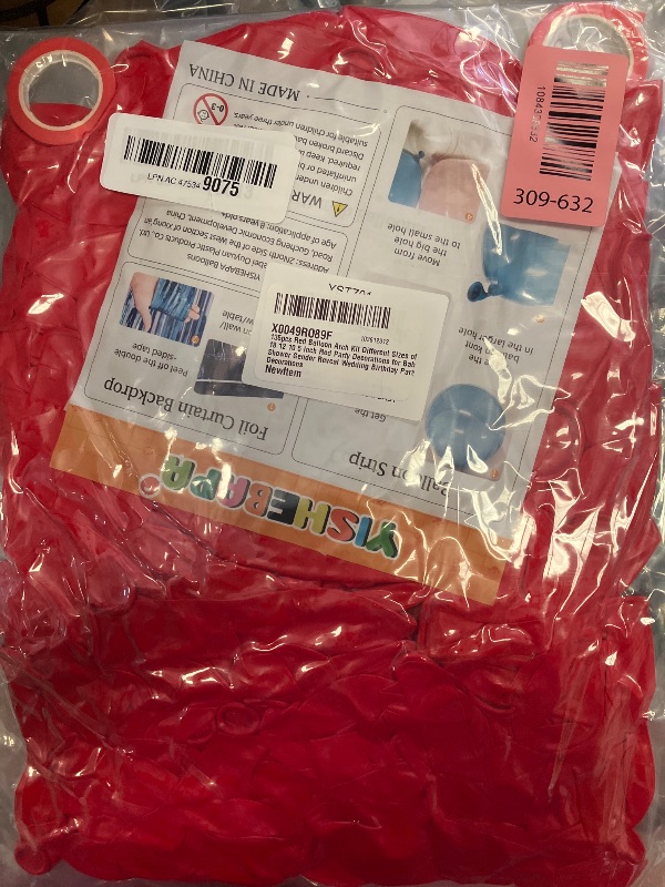 Photo 1 of 135pcs Red Balloon Arch Kit Different Sizes of 18 12 10 5 Inch Red Party Decorations for Baby Shower Gender Reveal Wedding Birthday Party Decorations