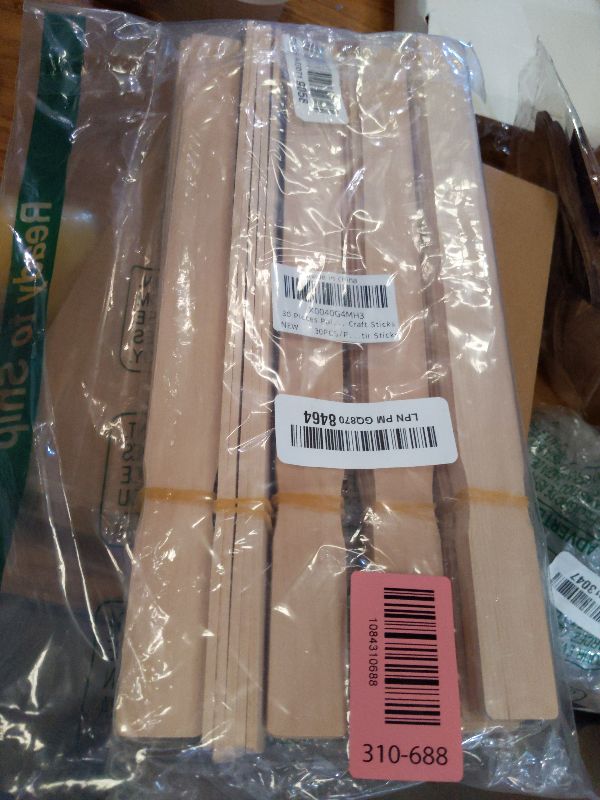 Photo 1 of 30 Pcs Wooden Paint Stirrers,12 Inch Mixing Sticks