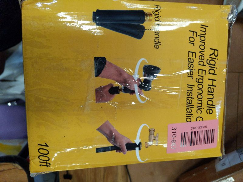 View 3 of 100FT Garden Hose, 2026 New Upgraded Fabric Thickened Non-Expanding Water Hose, Ultra Lightweight & Flexible, Burst-Resistant, Kink-Free Hose 700 PSI for Outside, RV, Yard, 3/4GHT, Black-Gray