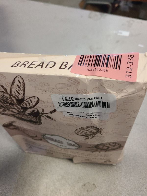 Photo 1 of 2-Pack Reusable Beeswax Bread Bags for Homemade Sourdough