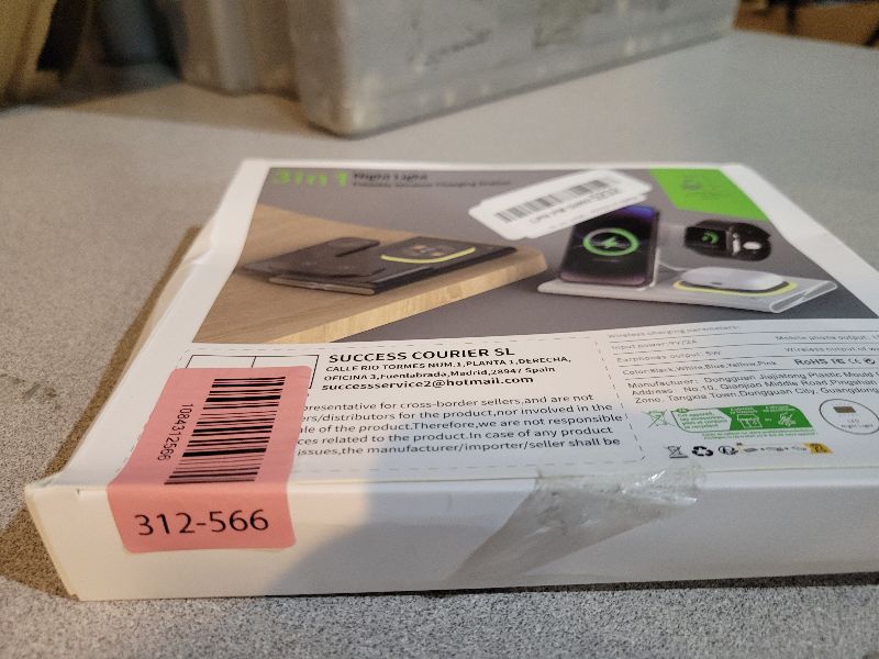 Photo 1 of 3 in 1 Foldable Wireless Fast Charging Station for Apple Multiple Devices