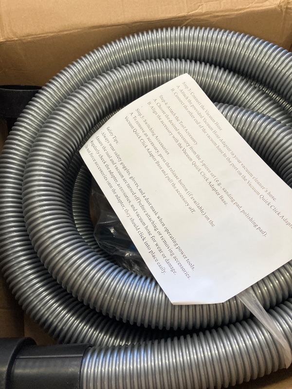 Photo 1 of 16FT Shop Vac Hose Dust Collection Hose Kit for Home & Shop Vacuum System with Expanded Multi-Brand Power Tool Adapter Set with 6 Sander Vacuum Adapters for 2-1/4" Dust Collector Vacuum Connection
