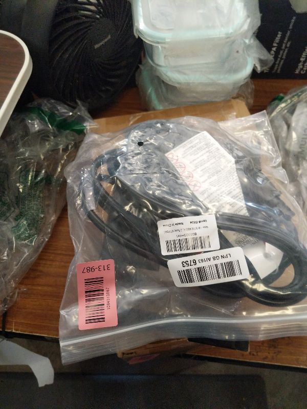 View 2 of 2 Pack 6FT Extension Cord Outdoor 16 AWG Heavy Duty Power Cord 3 Prong SJTW, NEMA 5-15P to NEMA 5-15R, Power Cable for Indoor and Outdoor Use, ETL Listed