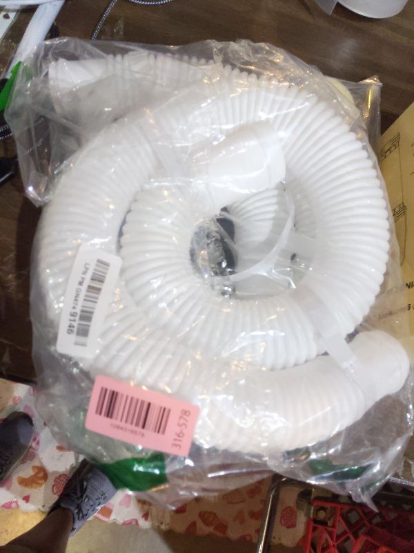 Photo 1 of 1.5” * 3ft Above Ground Pool Hose Replacement – Pool Pump Hose, Compatible with Intex, Coleman & Summer Waves Filters (2 PACK White)