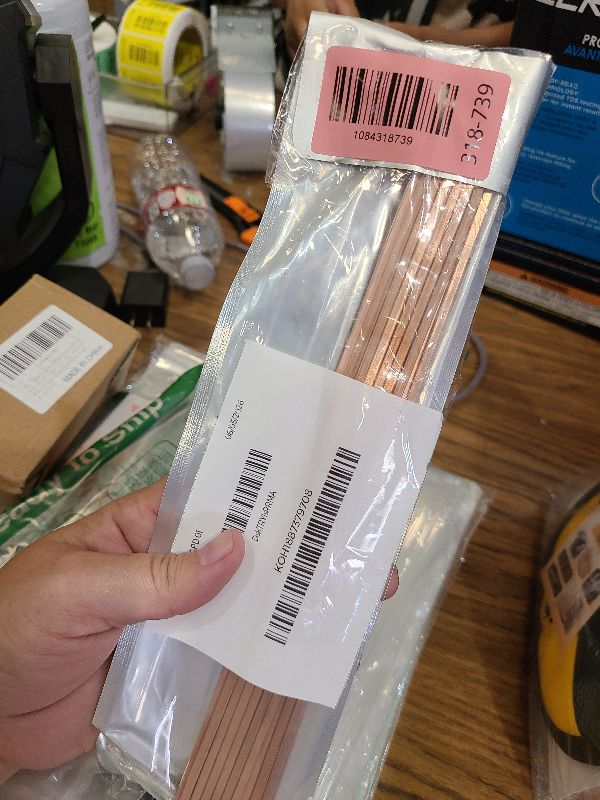 Photo 1 of 15% Silver Brazing Rods AWS BCuP-5 40 Sticks Silver Solder Phos Copper Brazing Alloys Flat Welding Rods 0.050"x1/8"x10" for Air Conditioning, Refrigerator, Cold Storage, and HVAC Units