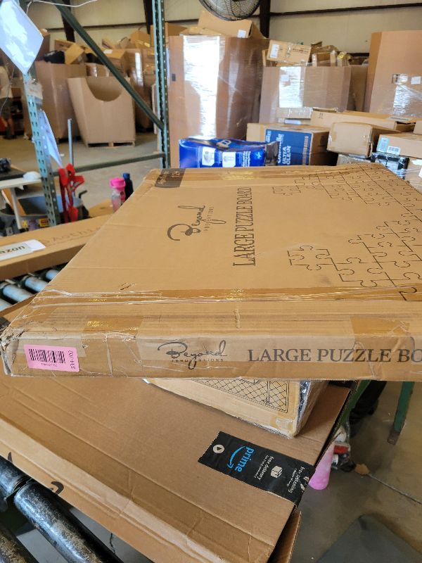 Photo 1 of 1000 Piece Rotating Puzzle Board with Drawers and Cover - 4 Drawers, Wooden Jigsaw Puzzle Table | 30” X 22”| Jigsaw Puzzle Board - Portable Puzzle Tables for Adults and Kids by Beyond Innoventions