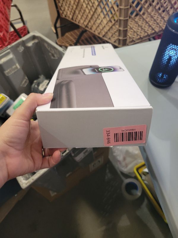Photo 1 of 15W Magnetic Wireless Charging Mouse Pad with Ergonomic Tilt Phone Stand