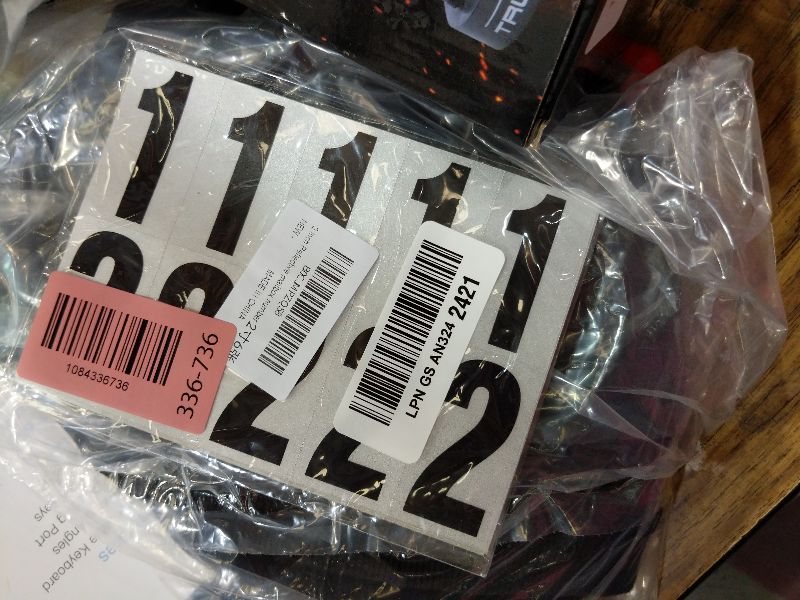 Photo 1 of 2 Inch Self Adhesive Numbers for Mailbox, Reflective Mailbox Number 60 PCS