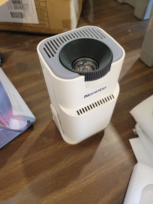 Photo 1 of [Projector 2026 Upgraded] Mini Projector Support 4K 1080P Auto Keystone 270°Rotatable with WiFi 6 and Bluetooth 5.2 Projector Portable Compatibile with HDMI/TV Stick/Memory Stick/Laptop,White