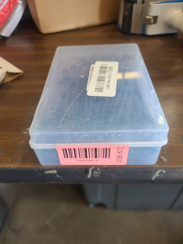 Photo 1 of 1/4" x 5" Concrete Screws, 50 PCS Blue Hex Washer Head Concrete Screws Anchor Kit with Hex Bit Socket, for Masonry, Cement, Block, Brick or Stucco