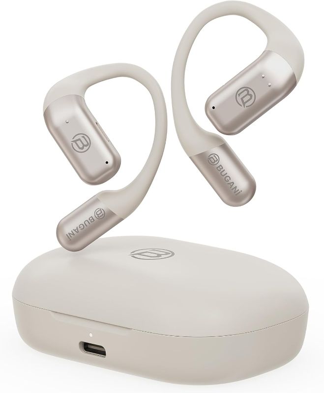 Photo 1 of BUGANI Open Ear Headphones Bluetooth Earbuds Wireless Ear Buds | Bluetooth 5.4 60H Playtime ENC Clear Calls IPX5 Waterproof Lightweight Comfort Fit Sports Running Cycling