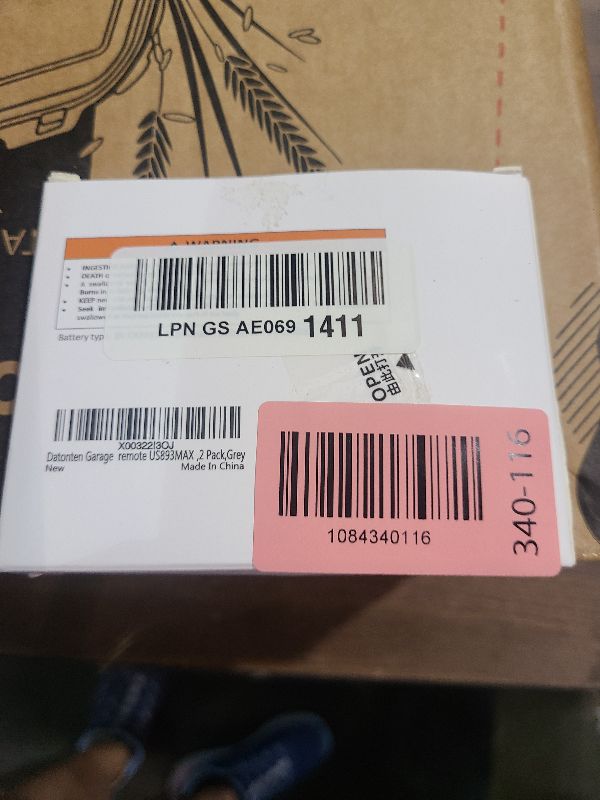 Photo 1 of 2 Replacement for Liftmaster Chamberlain Sears Craftsman 893MAX Garage Door Opener Remote 2 Pack