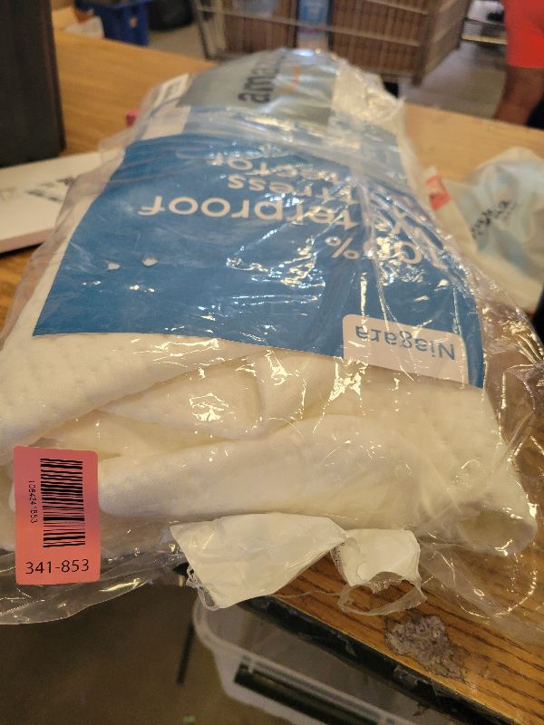 Photo 1 of 100% Waterproof Full Size Mattress Protector - 360 Pad Protection Against Spills, Stains & Accidents for Parents & Pet Owners - Noiseless & Cooling Viscose Made from Bamboo (White)