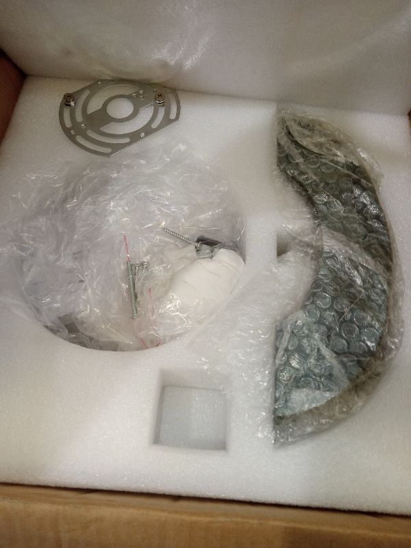 Photo 1 of 11" Green Marble Wall Lamp, Crescent Wall Mounted Light with Silver Gray Clear Glass Shade, Sconce for Entryway, Hallway, Bedroom, Living Room, Corridor, Stairs