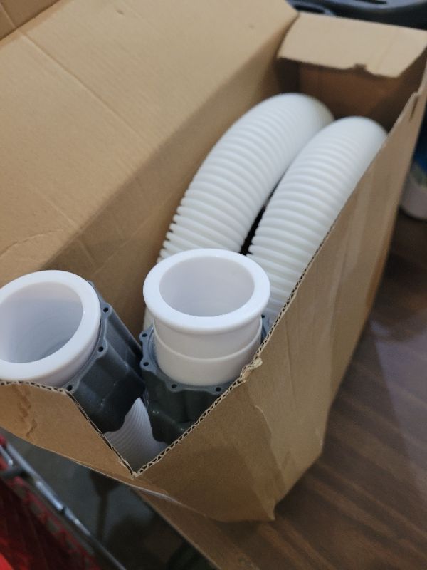 Photo 1 of 2 Pcs Pool Hoses for Above Ground Pools 1 1/2 Inch Diameter 59" Long Pool Pump Hose Replacement Filter Pump Hose Accessories