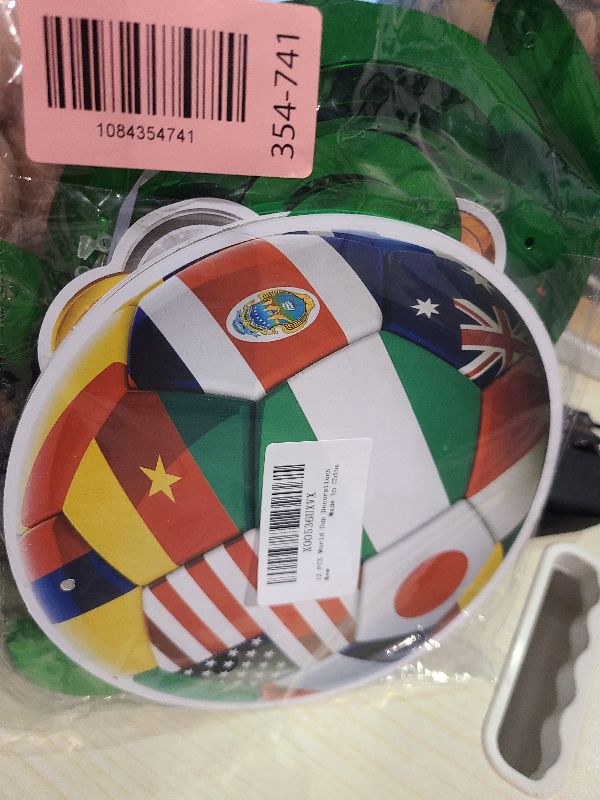Photo 1 of 12 PCS World Cup Decorations, Soccer Birthday Party Decorations, Hanging Swirl Streamer Hanging Ceiling, 2026 Soccer Theme Party Decorations