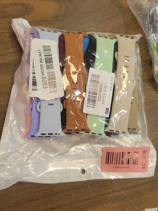 Photo 1 of 18 Pack Silicone Bands Compatible with Apple Watch 38mm 40mm 41mm 42mm 44mm 45mm 46mm 49mm Women Men, Soft Waterproof Replacement Wrist Sport Band for iWatch Series 11 10 9 8 7 6 5 4 3 2 1 SE Ultra