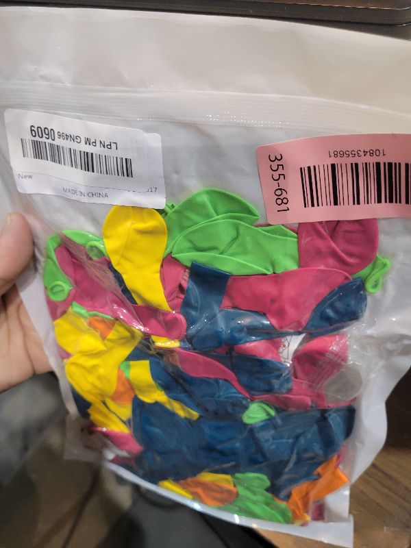 Photo 1 of 141 Pcs Rainbow Neon Balloon Arch Kit, Hot Pink Lime Green Orange Slate Blue Yellow Hawaiian Summer Tropical Balloon Garland for Hawaiian Luau Aloha Birthday Pool Back to School Party Decorations