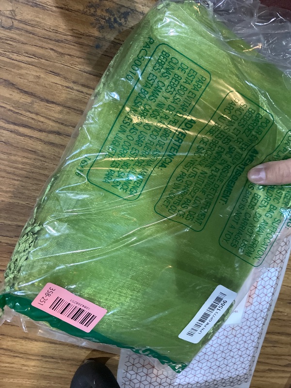 Photo 1 of 100pcs Fruit Protection Bags 6x9 inch, Green Netting Cover Bags Drawstring Mesh Fruit Protectors Pest Barrier for Tomato Mango Trees Veggies Garden
