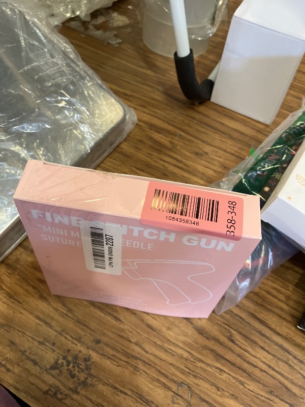 Photo 1 of 2026 New Stitch Gun for Clothes, Handheld Quick Clothing Fixer Sewing Kit with 1000 Black & 1000 White Fasteners, 6 Replacement Needles, Pink