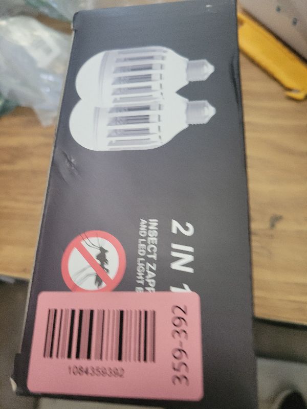 Photo 1 of [2-Pack] BANPESTT Bug Zapper Light Bulb 2-in-1 Indoor Mosquito Zapper Gnat Trap- Electric Fly Insect Killer&Bug Catcher for Home Backyard Patio