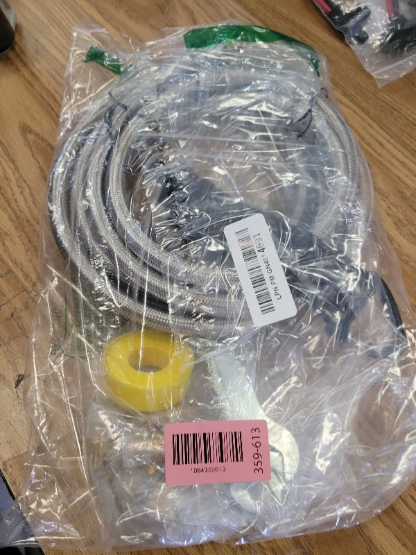 Photo 1 of 12ft Propane Hose Extension for Propane Appliances Equipped with 3/8" Male Flare - with 6 Adapters 1/8" 3/8" 1/2" 1/4" NPT Male, for Gas Grill, RV Application, Heater, Burner, etc. Flexible and Sturdy