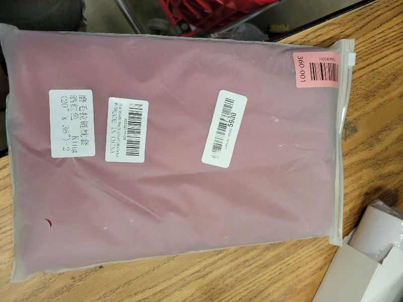 Photo 1 of 2 Pack Microfiber King Zipper Pillowcases, Soft Comfortable Not Shrink Wine Red Pillow Case, Breathable Pillow Cases Set of 2 (20x36 Inches)