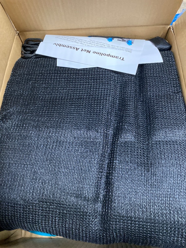View 3 of 15FT Trampoline Replacement Safety Enclosure Net for 6 Straight Poles Round Frame, Breathable and Weather-Resistant with Adjustable Straps(NET ONLY)