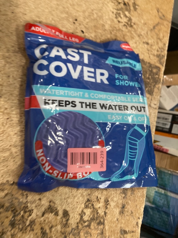 View 2 of 100% Waterproof Cast Covers for Shower Leg - Tight Seal - Non-Slip Bottom
