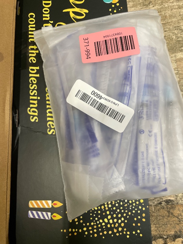 View 2 of 10 Pack 3ml/cc Disposable Luer Lock Lab Syringes with 23Ga 1.5 Inch Needle