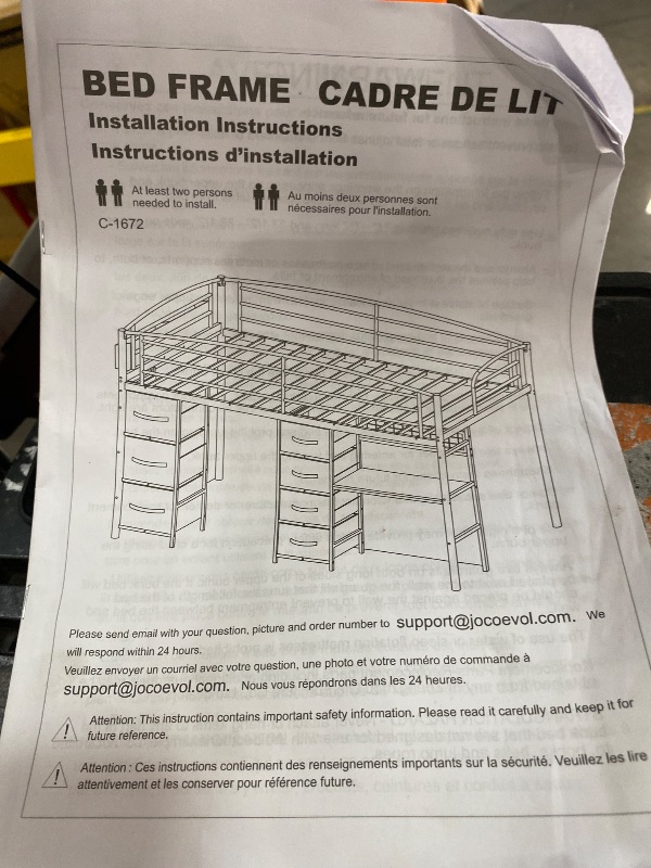 View 1 of *parts only* full size bed frame