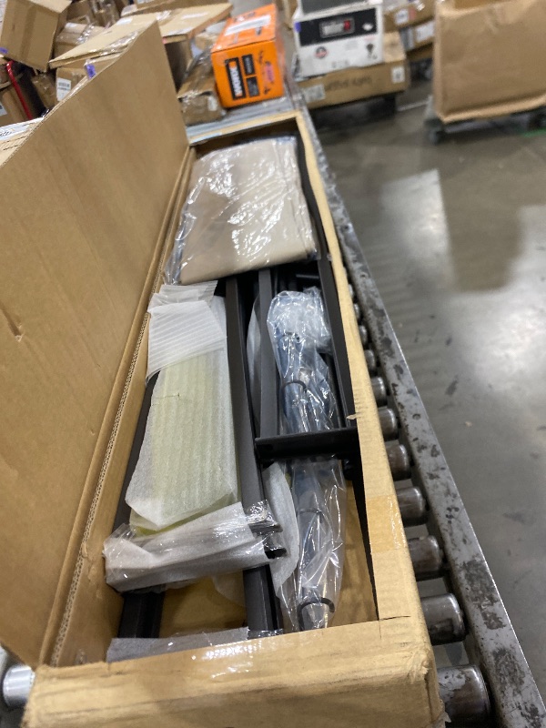 View 3 of *****MISSING BOX 2/2 ******** FAB BASED 5x8 Grill Gazebo, All-Weather Steel Construction, Double Tiered & Resistance Canopy Roof, Metal Serving Shelves, 2 LED and Bottle Opener for Patio, Backyard, BBQ (Beige)
