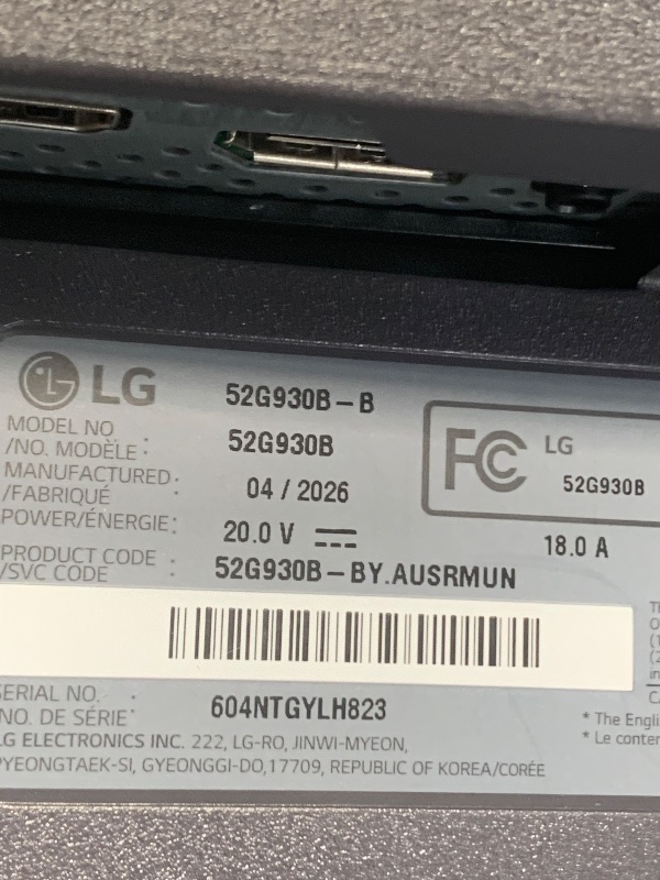 View 6 of *BROKEN SCREEN* LG 52" 5K2K 240Hz Curved Gaming Monitor