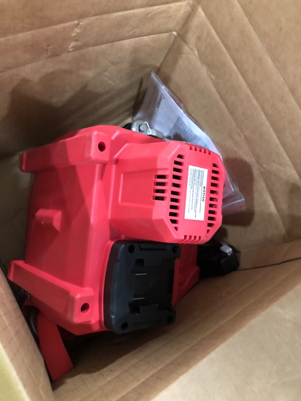View 3 of 1000LB Battery-Powered Winch with 40FT Synthetic Rope, Compatible with Milwaukee 18V Batteries (4.0Ah+), Portable Wireless Remote Control Winch for Lifting & Pulling(Without Battery)