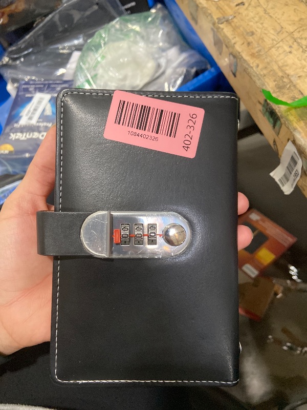 View 2 of 100 Envelope Savings Challenge Book with Password Lock, Money Saving Binder, Savings Challenge, Money Saving Book with Cash Envelopes, Fun to Reach Your Savings Goals (Black)