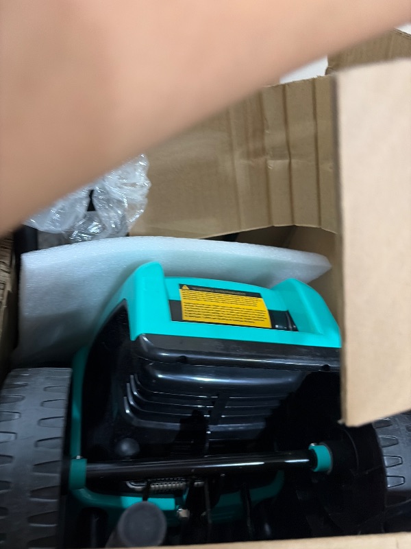View 3 of *** BLUE** EWORK 10Amp Corded Electric Tiller, 14" Heavy Duty Rototiller
