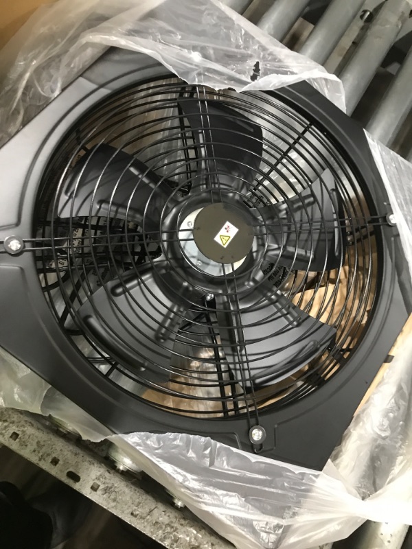 View 3 of 16 Inch Window Exhaust Wall Mounted Ventilation Basement Extractor Industrial Fan 720 CFM High-Speed1460 RPM Industrial Fan for Home Garage Office Commercial Use (16 Inch+Speed Control)