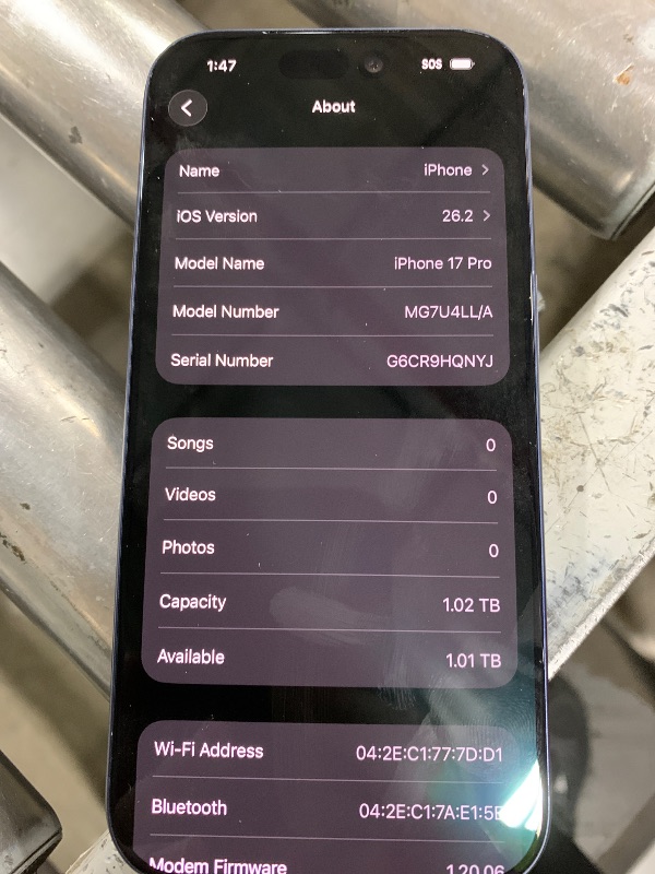 Photo 1 of Apple iPhone 17 Pro, US Version, 1TB, eSIM, Deep Blue- Unlocked